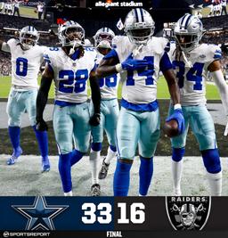 33–16! Cowboys Make Raiders’ Star Look Small in Crushing Win