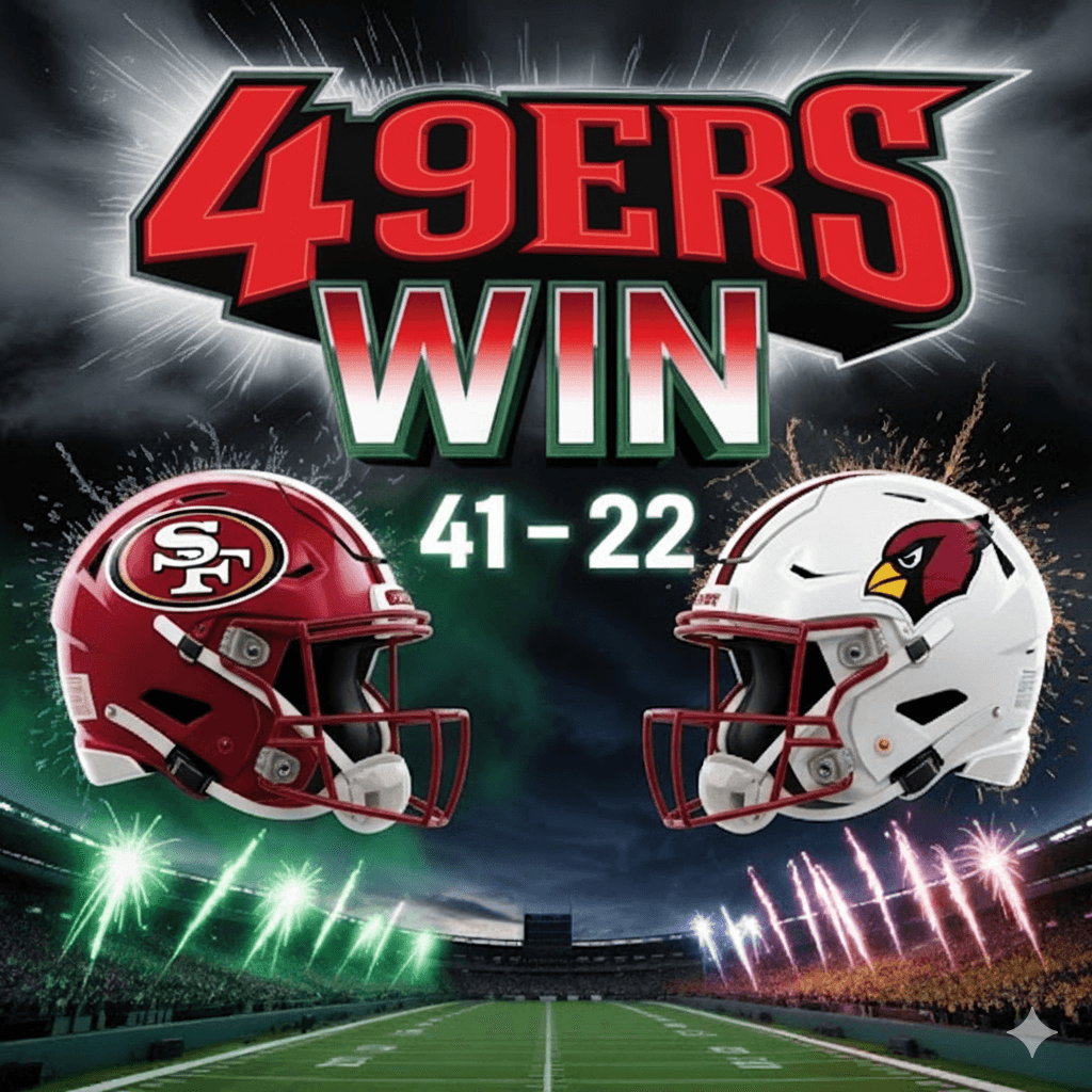 🟥 NINERS RISING: 49ers Dominate Cardinals 41:22 — Brock Purdy and McCaffrey Shine Bright in Arizona!