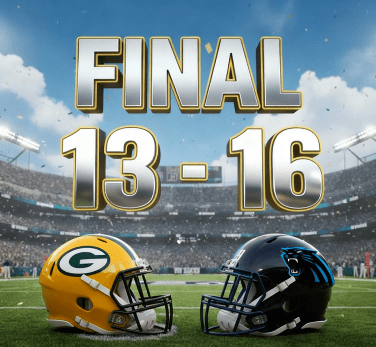 PACKERS FALL AT HOME: A HEARTBREAKING 13–16 LOSS TO THE PANTHERS