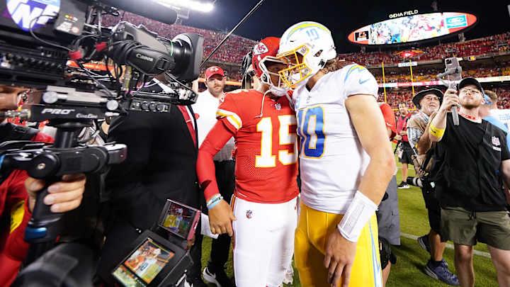 Kansas City Chiefs, NFL, Los Angeles Chargers, Justin Herbert, Patrick Mahomes