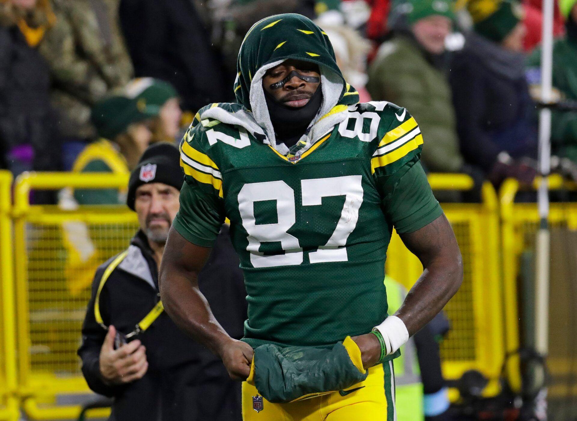 Packers Predicted To Trade Romeo Doubs to Emerging Team As WR's Future in Green Bay Remains Uncertain